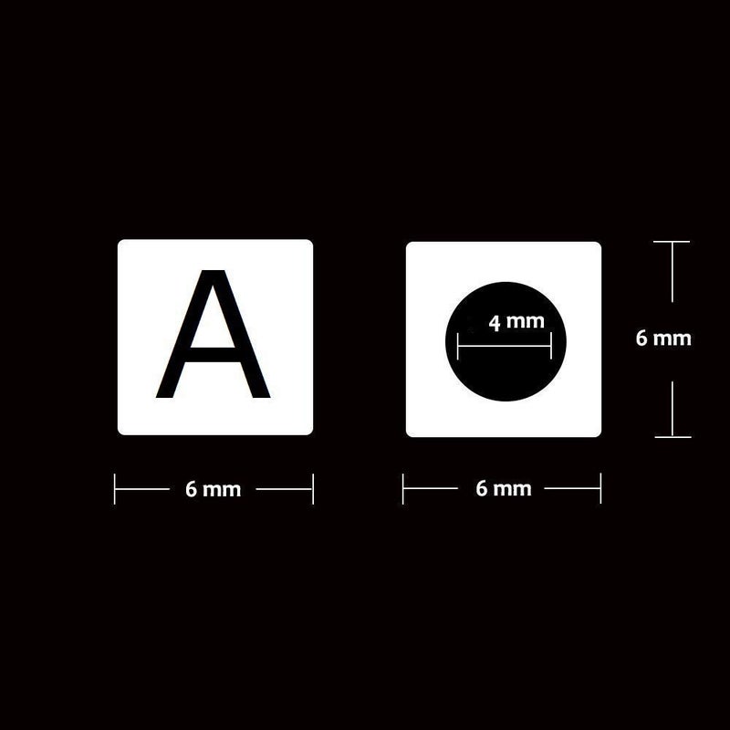 Looconi Amaney 250pcs Vowel Letter Beads Square A E I O U 6Ã—6mm White Cube Acrylic Beads for Jewelry Making Bracelets Necklaces Each 50 Pieces - Image 2